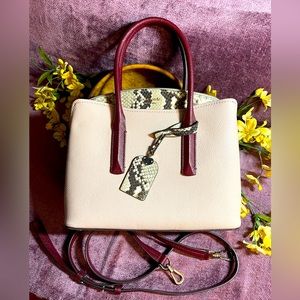 Kate Spade Margaux embossed snake medium satchel - SOLD OUT - like new